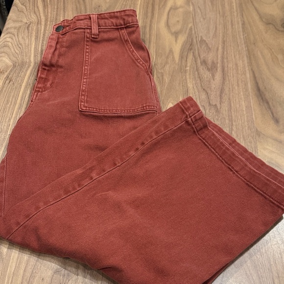 Universal Thread Co. Rust High Rise Wide Leg  Crop Pants size 27/4 - Picture 8 of 12